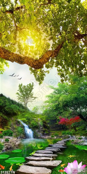 Tranh khổ dọc thiên nhiên cây cỏ