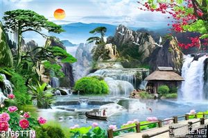 Tranh phong thủy lãng mạn 3D