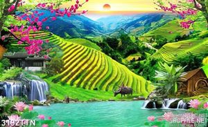 Tranh phong cảnh ruộng bậc thang mới