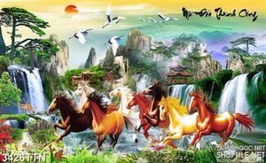 Tranh ngựa phong thủy mã đáo thành công