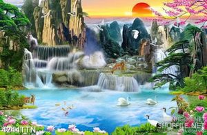 Tranh thiên nhiên giao hòa nghệ thuật những dãy núi bên mặt trời