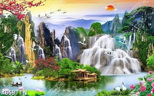 Tranh trang trí phong cảnh sơn thủy chất lượng cao