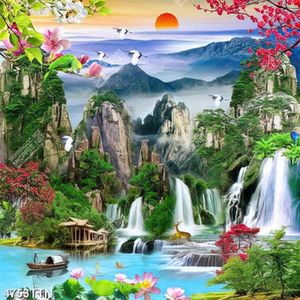 Tranh thiên nhiên sơn thủy hữu tình trang trí nội thất