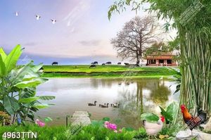Tranh phong cảnh đồng quê chất lượng cao