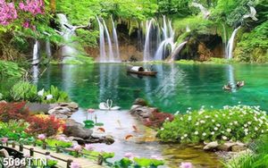 Tranh phong thủy nghệ thuật thuyền chài trên hồ nước