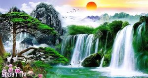 Tranh sơn thủy hữu tình in uv chất lượng cao