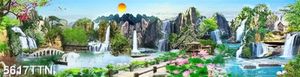 Tranh file gốc sơn thủy hữu tình tuyệt đẹp