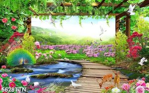 Tranh phong cảnh thiên nhiên và muôn thú in kính