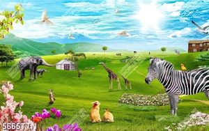 Tranh dán tường 3d muôn thú