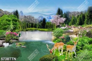 Tranh sơn dầu phong cảnh thiên nhiên sông nước