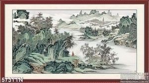 Tranh thư pháp hoa trang trí treo tường đẹp