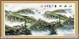 Tranh thư pháp thác nước treo tường đẹp