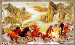 Tranh thư pháp thác nước mã đáo thành công