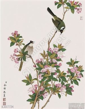 Tranh thư pháp dán tường phong thủy
