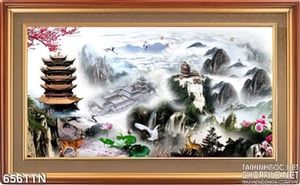 Tranh thư pháp thác phong thủy nghệ thuật