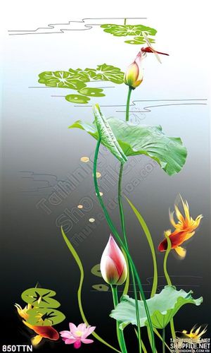 Tranh thư pháp hoa sen treo tường đẹp