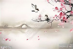 Tranh thư pháp mùa xuân đẹp