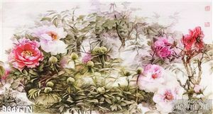 Tranh thư pháp hoa phong thủy