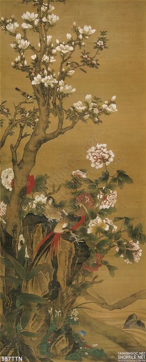 Tranh thư pháp hoa nghệ thuật