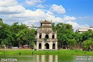 Tranh thắng cảnh Việt Nam Hồ Gươm
