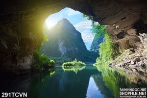 Tranh thắng cảnh Việt Nam hang động đẹp