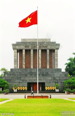 Tranh thắng cảnh Việt Nam lăng Bác Hồ