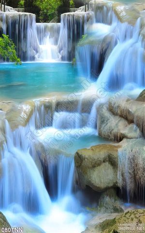 Tranh thiên nhiên thác nước treo tường đẹp