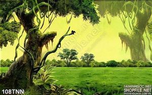 Tranh thiên nhiên trang trí phòng ngủ cho bé