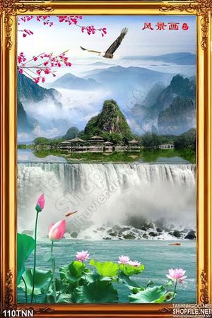 Tranh thiên nhiên mùa xuân phong thủy