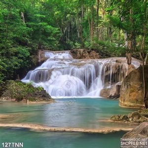 Tranh thiên nhiên thác nước đẹp