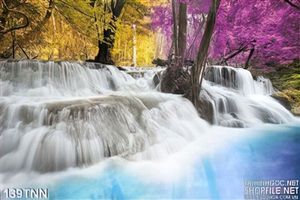 Tranh thiên nhiên thác nước trang trí treo tường