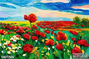Tranh thiên nhiên hoa tulip trang trí