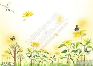 Tranh thiên nhiên dán tường phòng ngủ