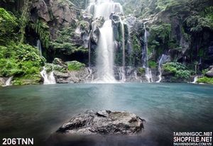 Tranh thiên nhiên thác nước đẹp độc đáo