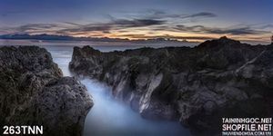 Tranh thiên nhiên ghềnh đá trang trí