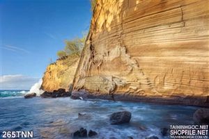 Tranh thiên nhiên ghềnh đá trang trí đẹp