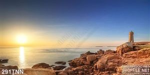 Tranh thiên nhiên bình minh đẹp độc đáo
