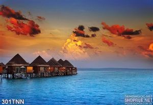 Tranh thiên nhiên biển treo tường đẹp