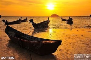 Tranh thiên nhiên trên biển trang trí phòng ngủ