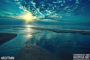Tranh thiên nhiên hoàng hôn đẹp độc đáo