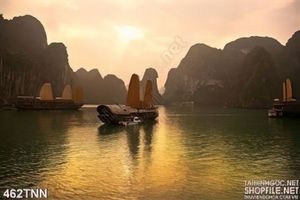 Tranh thiên nhiên Vịnh Hạ Long nổi tiếng