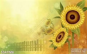 Tranh thiên nhiên hoa hướng dương đẹp độc đáo