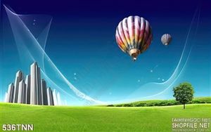 Tranh thiên nhiên đồng cỏ trang trí treo tường