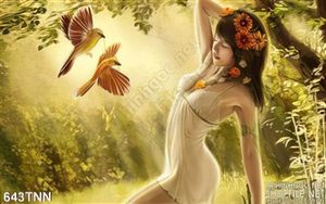 Tranh thiên nhiên hoa trang trí treo tường