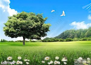 Tranh thiên nhiên cánh đồng hoa