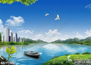 Tranh thiên nhiên khu chung cư