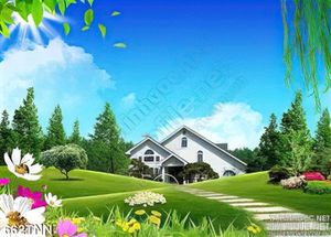 Tranh thiên nhiên khu biệt thự
