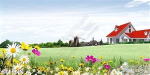 Tranh thiên nhiên khu biệt thự