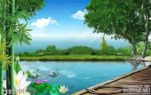 Tranh thiên nhiên phong thủy treo tường đẹp