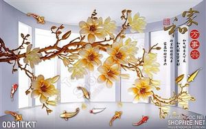 Tranh kim tiền thư pháp hoa sứ